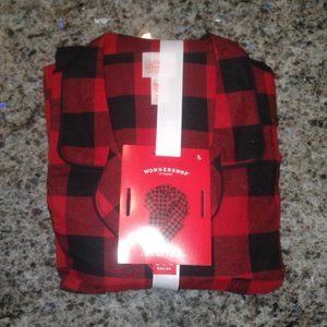 Women's Holiday Buffalo Check Flannel Pajama Set